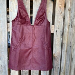 Urban Outfitters mini faux leather dress